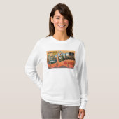 Las Vegas, Nevada - Large Letter Scenes T-shirt (Voorkant volledig)