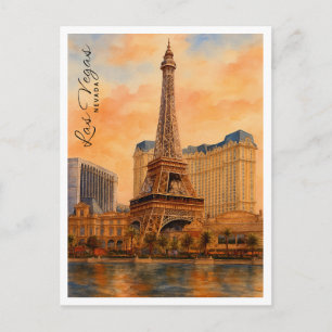Las Vegas, Nevada Levendig reizen door de VS Feestdagenkaart