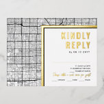 Las Vegas, Nevada Love Locator | RSVP-antwoord Folie Uitnodiging Briefkaart<br><div class="desc">Een bijpassende RSVP-kaart op maat van de huwelijksuitnodiging van Las Vegas,  Nevada Love.</div>