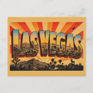 Las Vegas Nevada Mojave Woestijn Springs Kunst Briefkaart