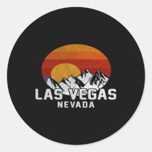 Las Vegas Nevada Mountain Ronde Sticker