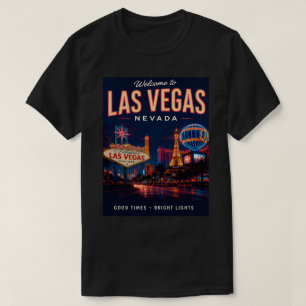 Las Vegas Nevada Neon Nacht Avontuur T-shirt
