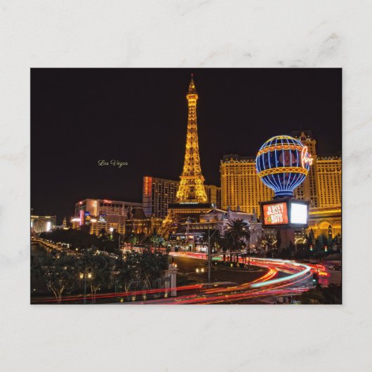 Las Vegas, Nevada neonverlichting Briefkaart (Voorkant)