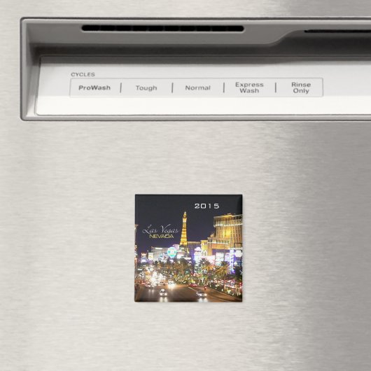 Las Vegas Nevada Nighttime Magnet Verander Jaar (Insitu (Vaatwasser))