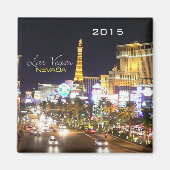 Las Vegas Nevada Nighttime Magnet Verander Jaar (Voorkant)