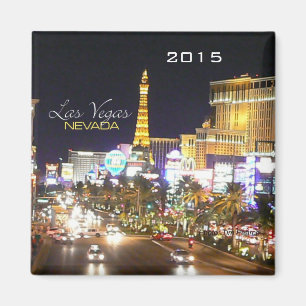 Las Vegas Nevada Nighttime Magnet Verander Jaar