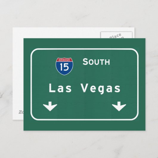 Las Vegas Nevada nv Interstate Highway Freeway : Briefkaart (Voorkant / Achterkant)