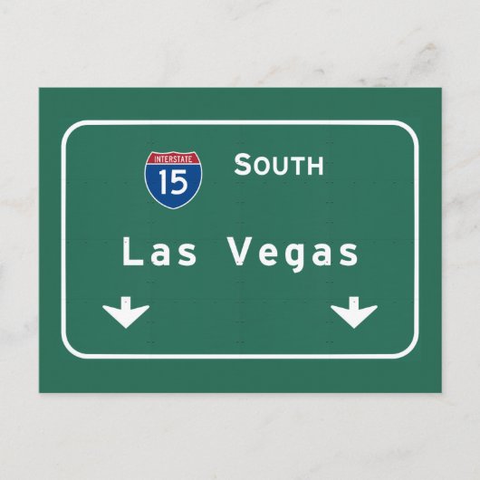 Las Vegas Nevada nv Interstate Highway Freeway : Briefkaart (Voorkant)