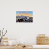 Las Vegas Nevada Prospector Covered Wagon Poster (Keuken)
