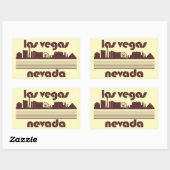 Las Vegas Nevada Rechthoekige Sticker (Vel)