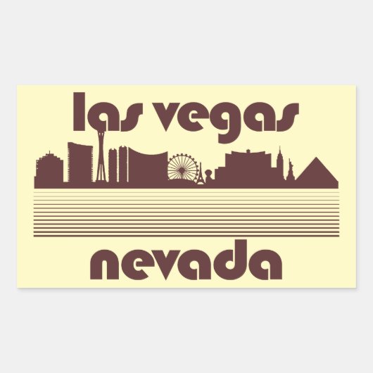 Las Vegas Nevada Rechthoekige Sticker (Voorkant)