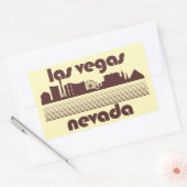 Las Vegas Nevada Rechthoekige Sticker (Envelop)