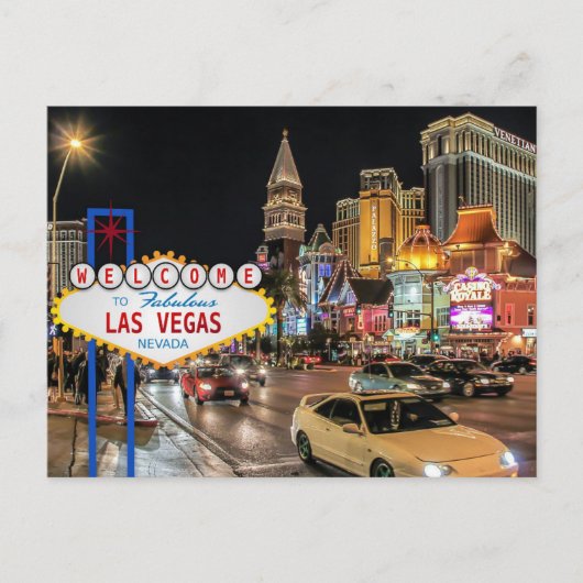 LAS VEGAS Nevada reisbureau Briefkaart (Voorkant)