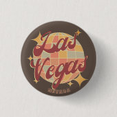 Las Vegas Nevada Retro Partij Ronde Button 3,2 Cm (Voorkant)