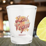 Las Vegas Nevada Retro  Partij Shot Glas<br><div class="desc">Las Vegas Nevada Retro  Design met een discobal in lichtbruine,  roze en lichtblauwe tinten. Dit prachtige borrelglas is een perfect cadeau,  souvenir of mode item voor inwoners,  bezoekers,  toeristen of fans van Las Vegas City.</div>