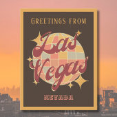 Las Vegas Nevada Retro Party Briefkaart
