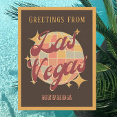 Las Vegas Nevada Retro  Party Briefkaart