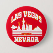 Las Vegas, Nevada Ronde Button 7,6 Cm (Voorkant)