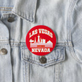 Las Vegas, Nevada Ronde Button 7,6 Cm (In situ)