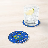 Las Vegas Nevada Ronde Kartonnen Onderzetter (Insitu)