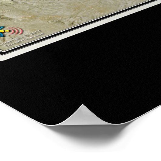 Las Vegas Nevada Satellite Poster Map (Hoek)