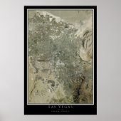 Las Vegas Nevada Satellite Poster Map (Voorkant)