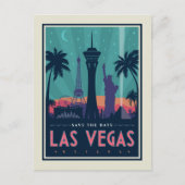 Las Vegas, Nevada | Save the date Uitnodiging Briefkaart (Voorkant)