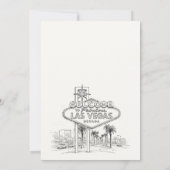 Las Vegas Nevada Schets Landschap Bruiloftsfeest Kaart (Achterkant)