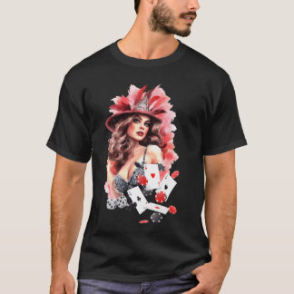 Las Vegas Nevada Show Girl Burlesque Watercolor me T-shirt