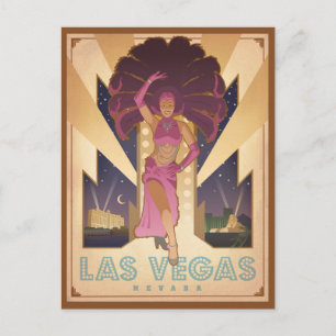 Las Vegas, Nevada   Showgirl Briefkaart