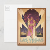 Las Vegas, Nevada | Showgirl Briefkaart (Voorkant / Achterkant)