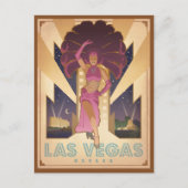 Las Vegas, Nevada | Showgirl Briefkaart (Voorkant)