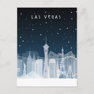 Las Vegas, Nevada Skyline ansichtkaart Briefkaart