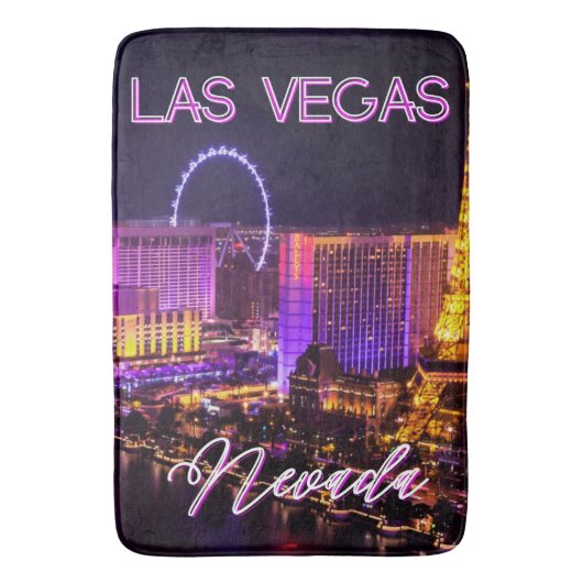 Las Vegas Nevada Skyline Badmat (Voorkant Verticaal)