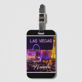 Las Vegas Nevada Skyline Bagagelabel (Voorkant (verticaal))