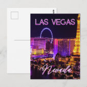 Las Vegas Nevada Skyline Briefkaart (Voorkant / Achterkant)