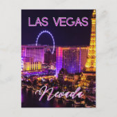 Las Vegas Nevada Skyline Briefkaart (Voorkant)