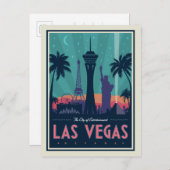 Las Vegas, Nevada | Skyline Briefkaart (Voorkant / Achterkant)