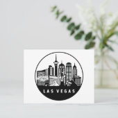 Las Vegas Nevada Skyline Briefkaart (Staand voorkant)