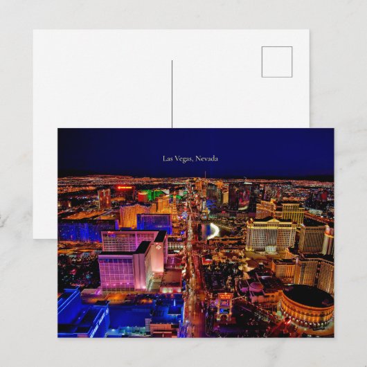 Las Vegas, Nevada skyline Briefkaart (Voorkant / Achterkant)