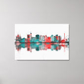 Las Vegas Nevada Skyline Canvas Afdruk (Voorkant)