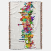 Las Vegas Nevada Skyline Deken (Voorkant Verticaal)