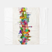 Las Vegas Nevada Skyline Fleece Deken (Voorkant (Horizontaal))