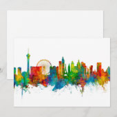 Las Vegas Nevada Skyline Kaart (Voorkant / Achterkant)