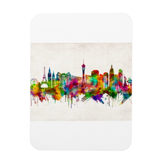 Las Vegas Nevada Skyline Magneet (Verticaal)