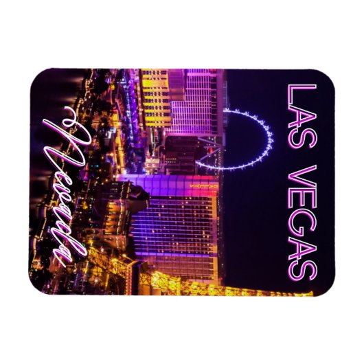 Las Vegas Nevada Skyline Magneet (Horizontaal)