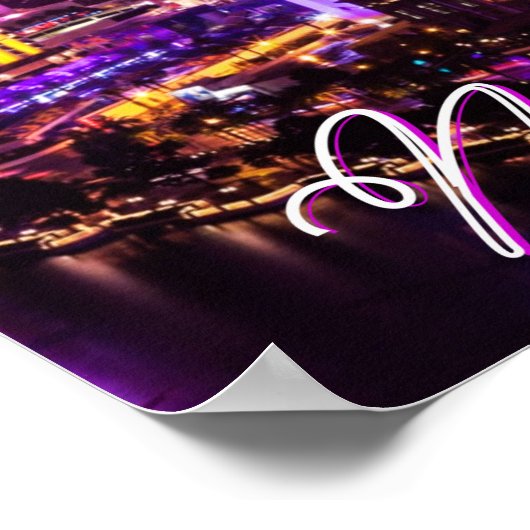 Las Vegas Nevada Skyline Poster (Hoek)