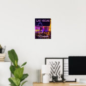 Las Vegas Nevada Skyline Poster (Thuiskantoor)