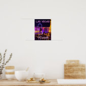 Las Vegas Nevada Skyline Poster (Keuken)