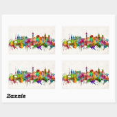 Las Vegas Nevada Skyline Rechthoekige Sticker (Vel)